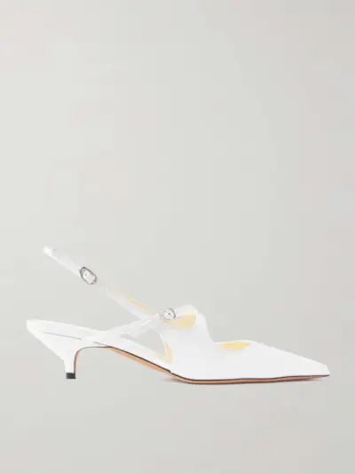 Slash Leather Slingback Pumps