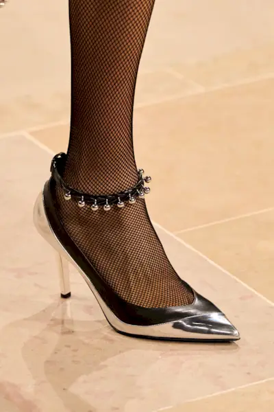 Isabel Marant heels on the runway.