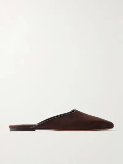 Suede Mules