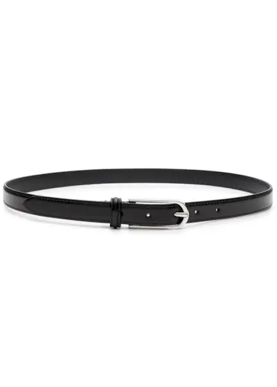 Glossed Leather Belt
