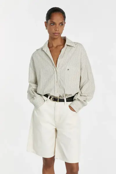 Dissh, Bambi Cream Bermuda Denim Short