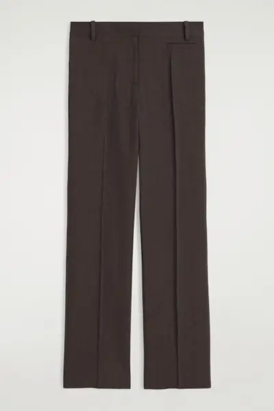 Tailored Linen Straight-Leg Trousers