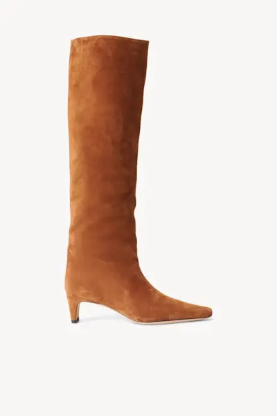 Staud Fall 2022 + Wally Boot | Tan Suede