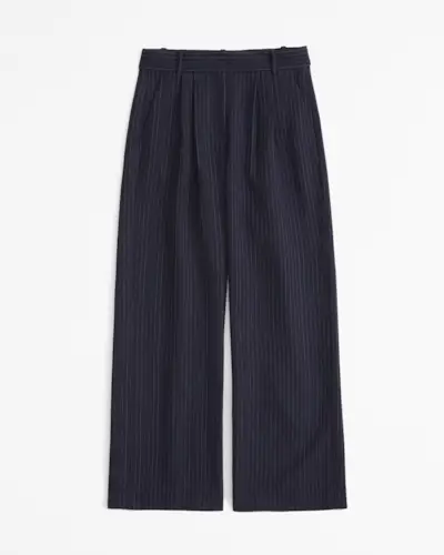 A&f Sloane Low Rise Tailored Wide Leg Pant
