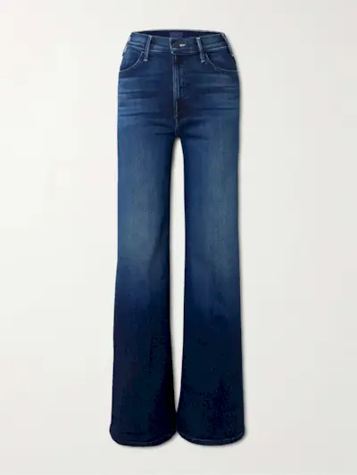 The Hustler Roller Sneak High-Rise Wide-Leg Jeans