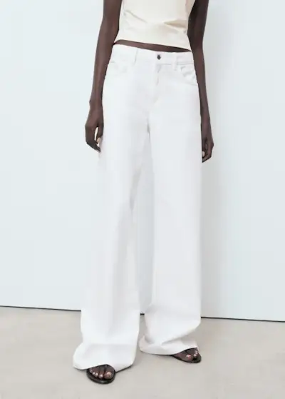 Low Waist Wide Leg Jeans - Women | Mango United Kingdom