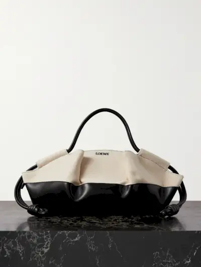 Paseo Small Canvas and Leather Shoulder Bag