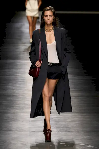 Gucci platform loafers on the spring/summer 2024 runway, former creative director Sabato De Sarno's debut for the brand.