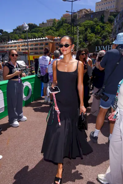 Influencer wearing Formula. 1 outfit.