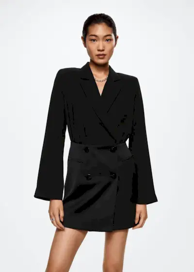 Mango + Double-Breasted Dress