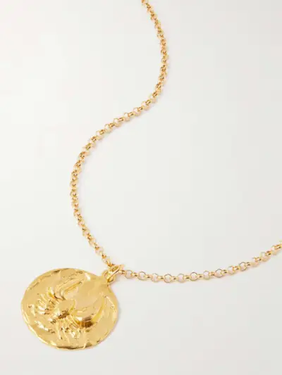 The Reader of the Sea Recycled Gold-Plated Necklace
