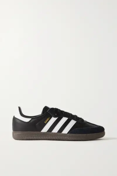 Samba Og Suede-Trimmed Leather Sneakers