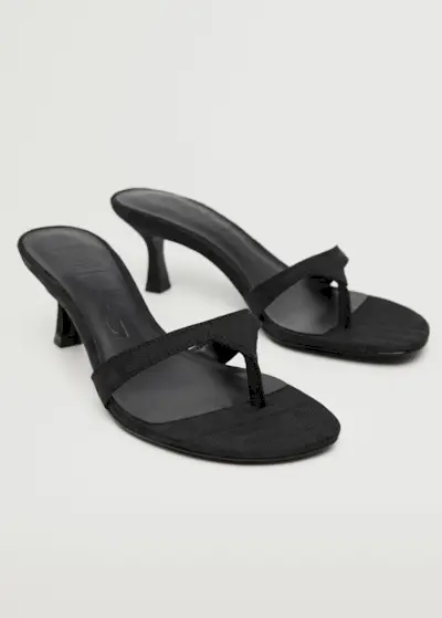 Mango + Heel Non-Structured Sandals