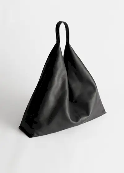 & Other Stories + Smooth Leather Tote Bag