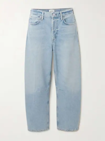Miro Mid-Rise Barrel-Leg Recycled Jeans