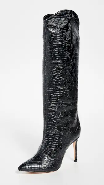 Schutz + Maryana Croc Tall Boots