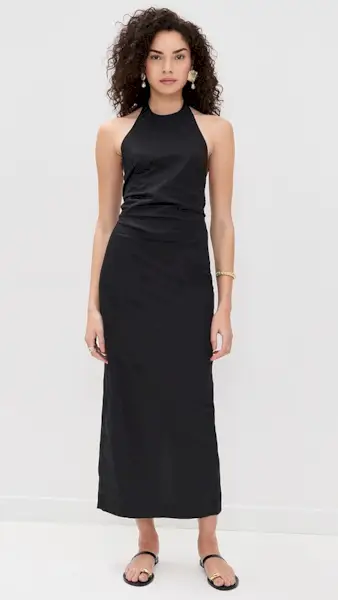 Enza Costa Poplin Halter Dress