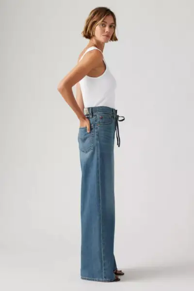 Xl Straight Linen+ Denim Jeans