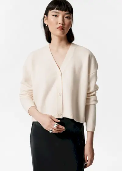 Relaxed Wool Cardigan