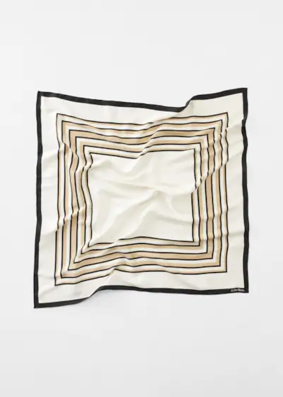 Graphic-Print Square Scarf