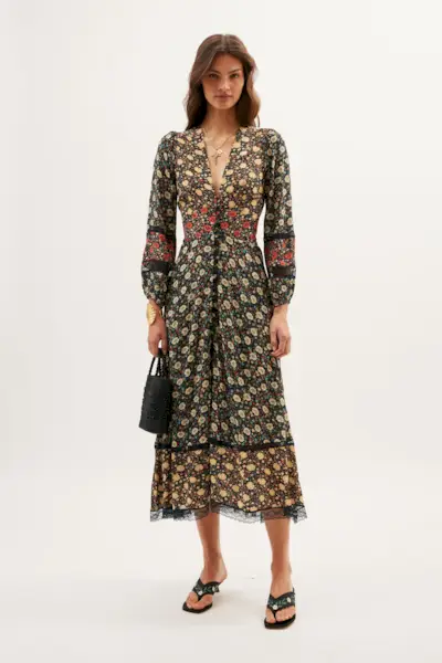 Raven - Eva Floral Mix Black