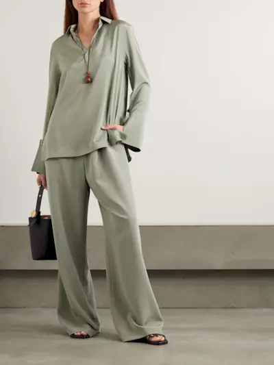 Dover Stretch-Silk Shirt