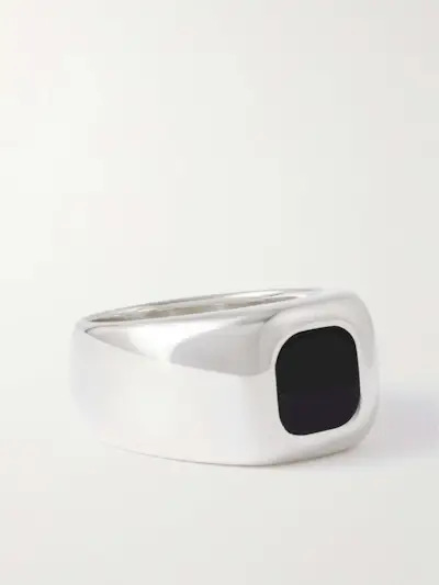 Godfather Silver Onyx Ring