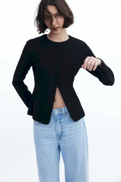 Cardigan With Defined Waist
