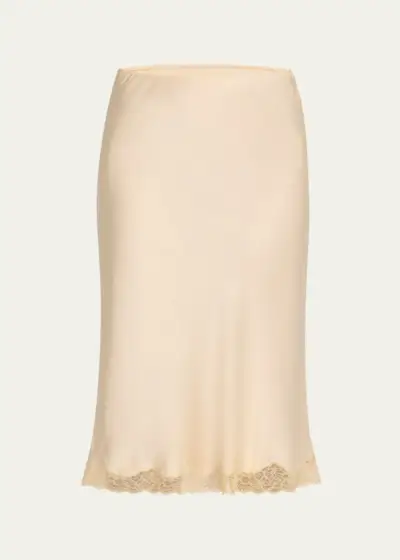Irene Silk Slip Skirt