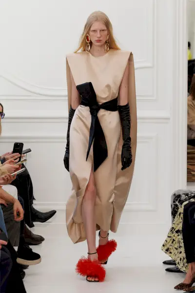 Satin on the fall/winter 2025 runway