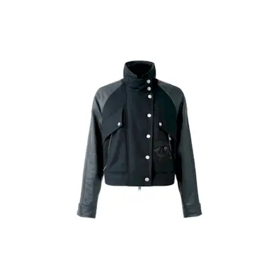 DKNY, Mix Media Patch Jacket