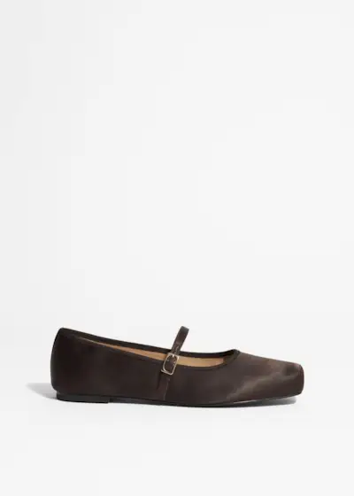 Square-Toe Ballet Flats