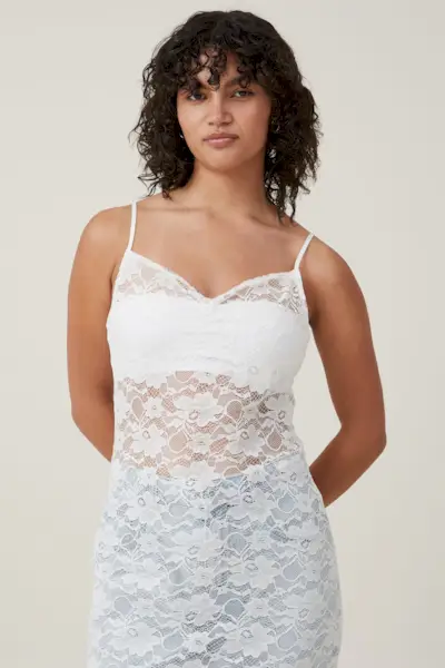 Cotton On, Lace Slip Maxi Dress