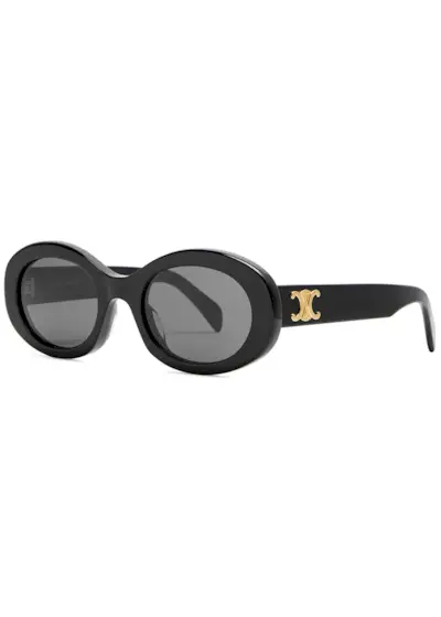 Oval-Frame Sunglasses