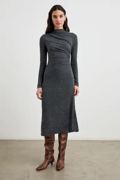 Margaret Dress - Charcoal