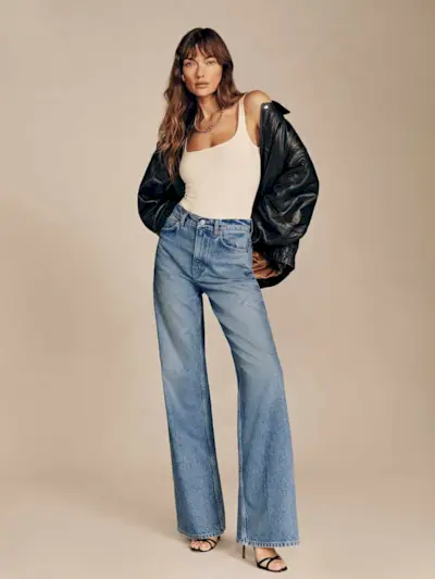 Cary High Rise Slouchy Wide Leg Jeans