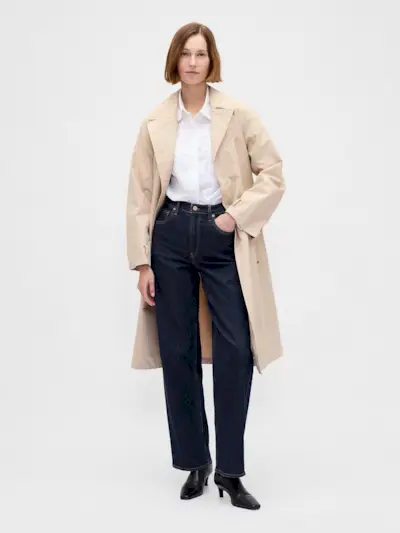 Dark Blue High Waisted '90s Loose Jeans