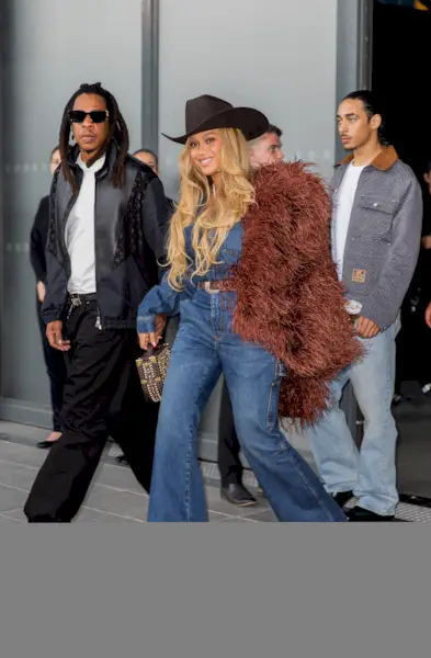 Beyonce in double denim