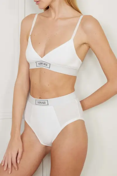versace white bra