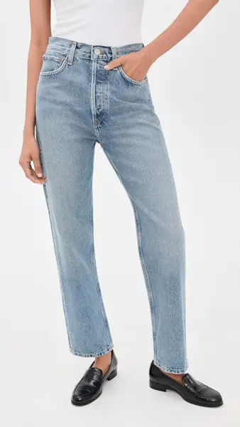 Agolde 90's Pinch Waist High Rise Straight Jeans