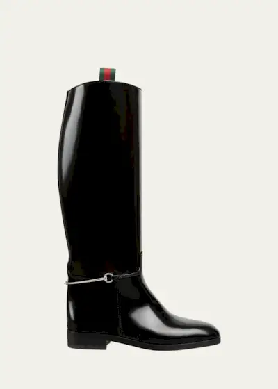 Michelangelo Leather Bit Riding Boots