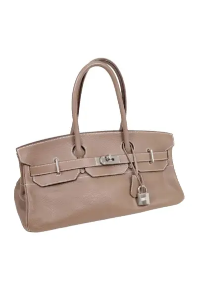 Birkin Shoulder Leather Handbag