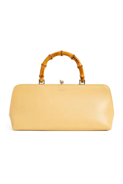 Small Leather Goji Top-Handle Bag