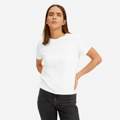Everlane + The Organic Cotton Box-Cut Tee