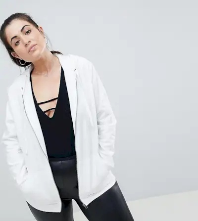 ASOS Curve + Zip Through Hoodie