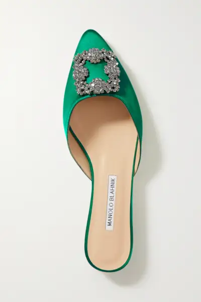 Hangisi Embellished Satin Slippers