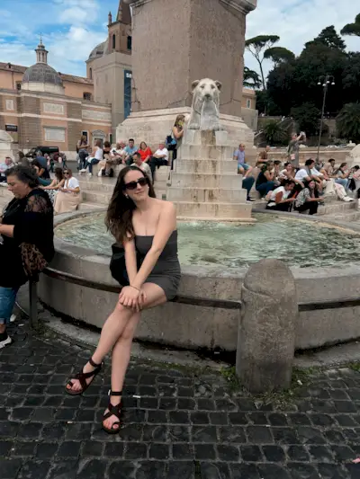 An image of Mommy's Reviews UK SEO Writer Ava Gilchrist wearing A.Emery sandals.