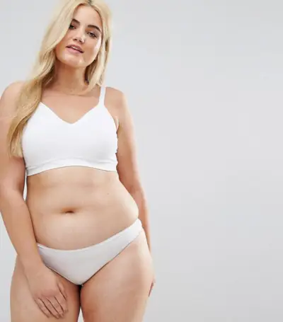 ASOS Curve + Supportive Textured Bralette