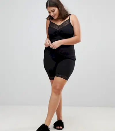 Junarose + Shape Shorts With Lace Trim