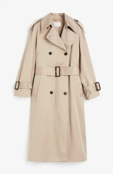 H&M + Double-Breasted Trench Coat